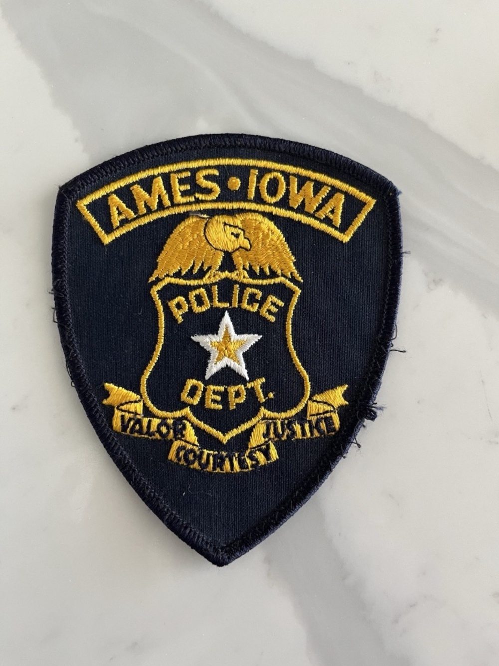 Vintage Iowa IA Ames Police Department Patch